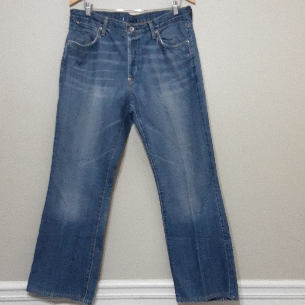 Paper denim and cloth jeans mens 34 buttons fly straight legs Y2k Casaual Loose